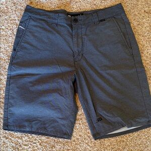 Travis Mathew Charcoal Flat Front Shorts